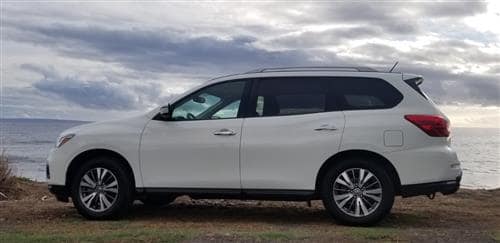 A SUV rental vehicle